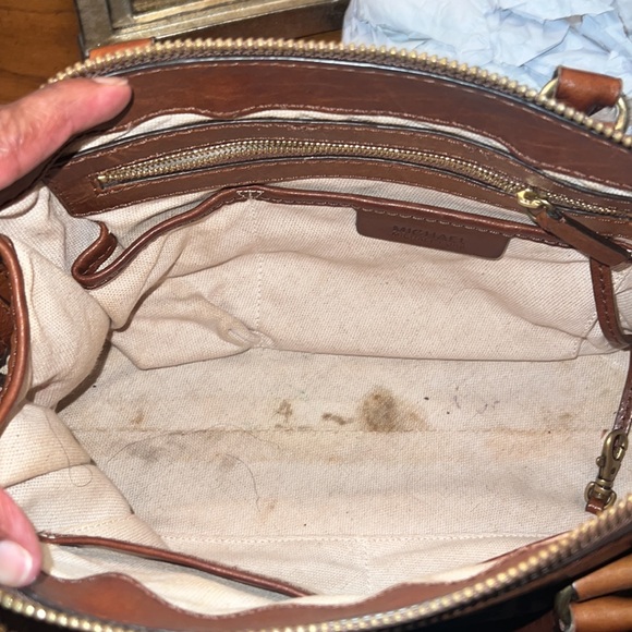 Michael Kors Signature Canvas & Leather Satchels Hand Bag - Picture 5 of 10